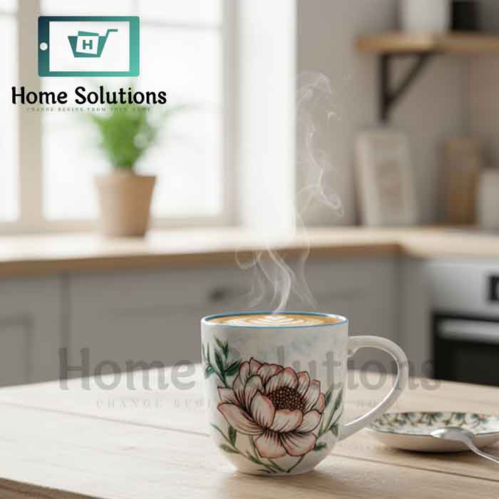Pink Floral Fine Porcelain Mug 400ML | Coffee & Tea