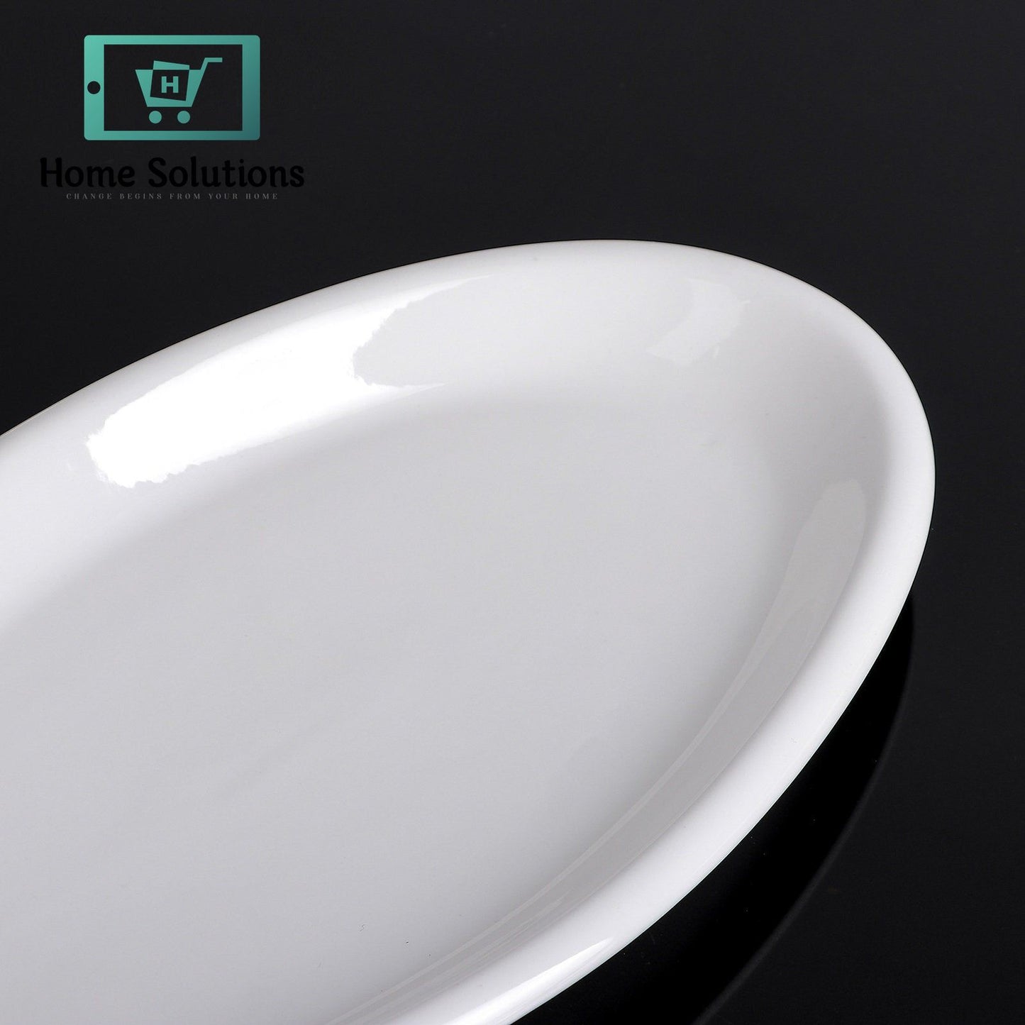Wilmax England Fine Porcelain Set of 3 Oval Platters 14.5" | 36.5 cm Premium Serving Dishes