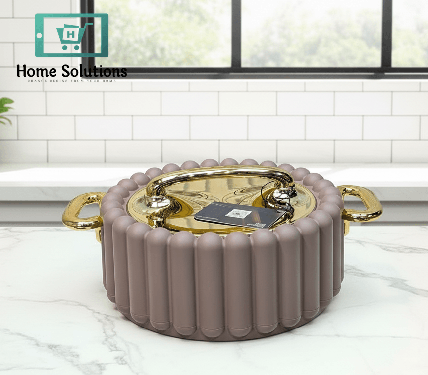 Elegant 3Pcs Hot Pot Set | Keeps Food Warm & Stylish