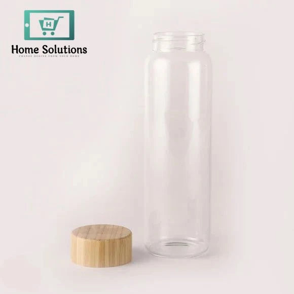 Elegant Glass Bottle with Wooden Cap
