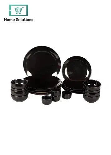 Black Dinner Set 26-Piece – Elegant Modern Tableware