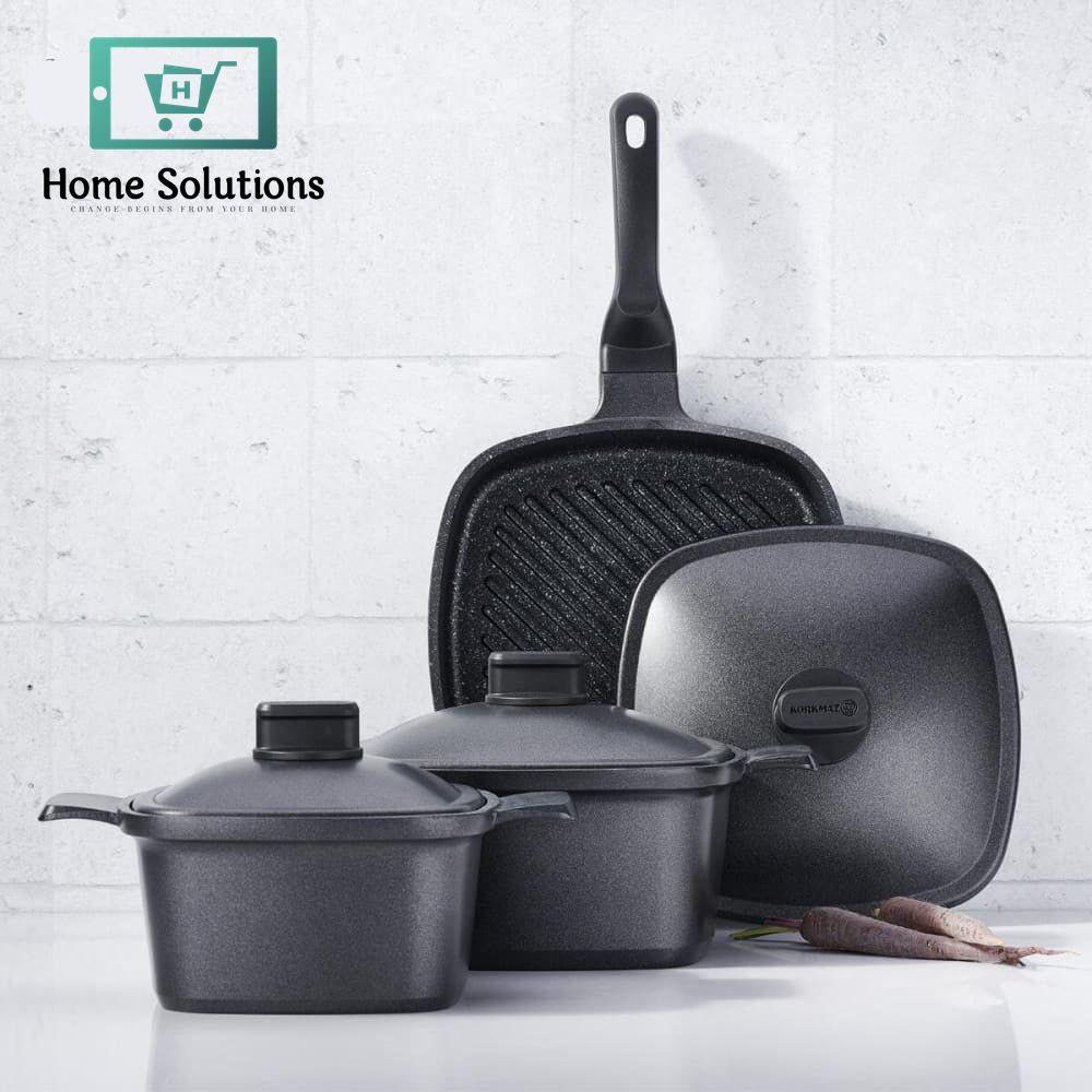 Korkmaz Casterra Square Cast Iron Pot 24X24X11.5 Cm