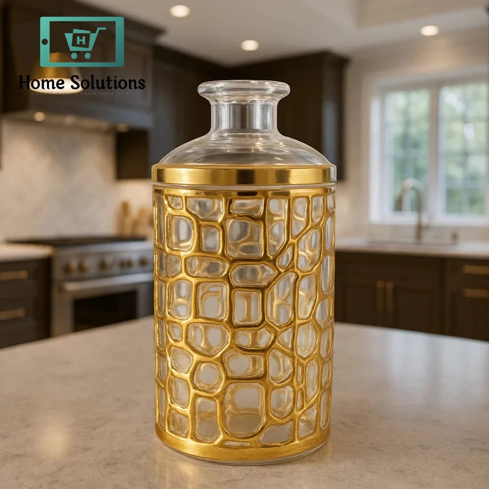 Single Airtight Acrylic Jar – Transparent Storage Container (1 Pc)