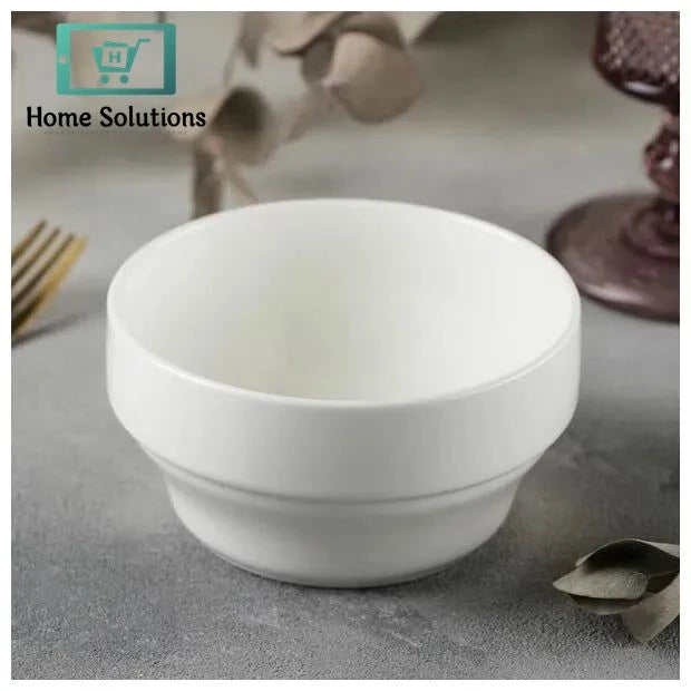 Wilmax England Fine Porcelain Bowl 4.5" | 350 ml White Serving Bowl