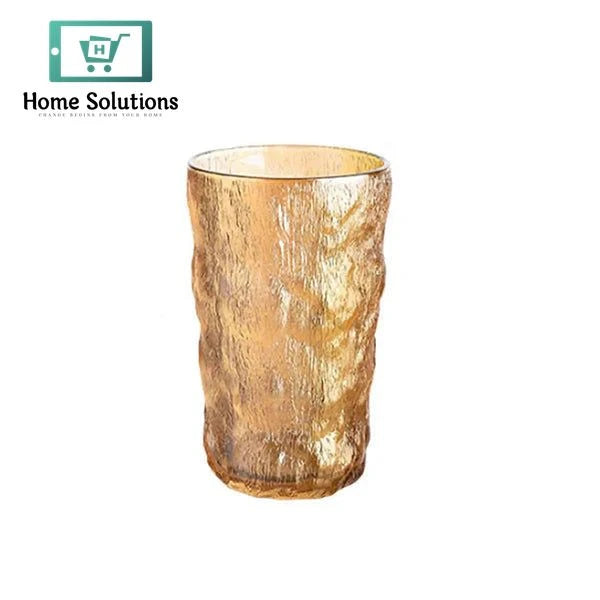 6 Piece Gold Frozen Ice Drink Glass Set – 400ml