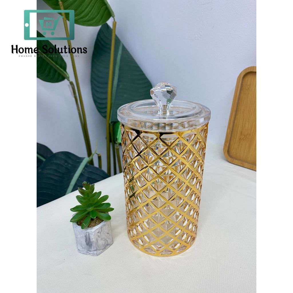 Single Airtight Acrylic Jar – Transparent Storage Container (1 Pc)