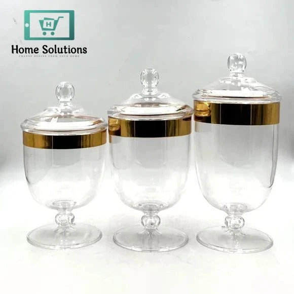 Nordic Acrylic Sealed Storage Jar – Transparent Candy & Sugar Container with Lid