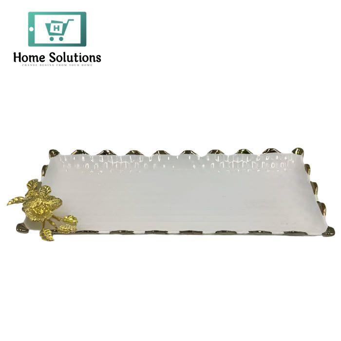 Nut & Snack Plate 15 Inch –Elegant Porcelain Serving Tray