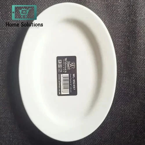 Wilmax England Fine Porcelain Oval Platter 8" | 20 cm Elegant Serving Platter