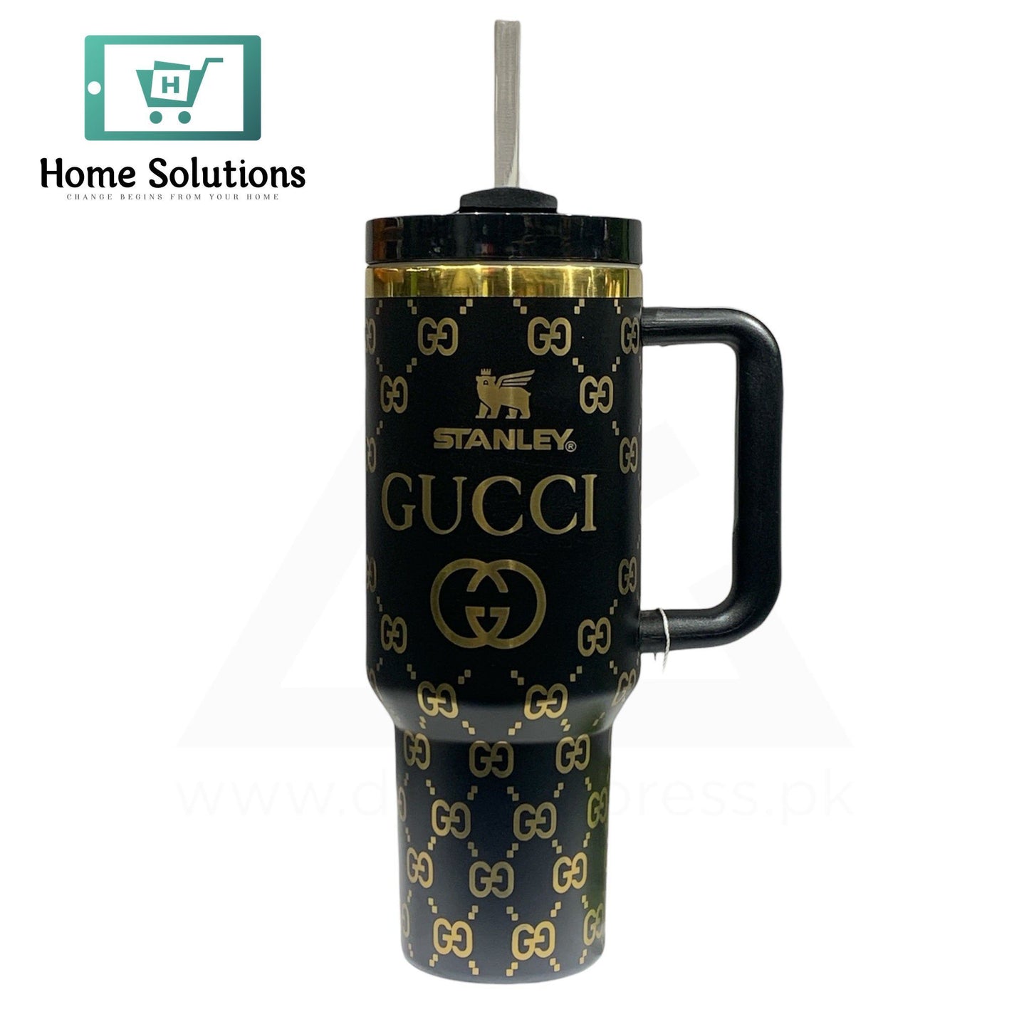 Stanley X Gucci Limited Edition Tumbler – 40oz Black | Luxury Insulated Bottle