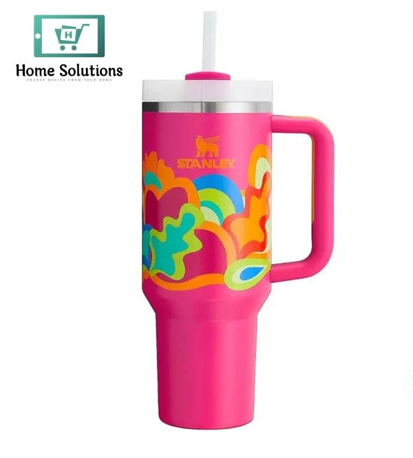 Stanley Quencher H2.0 Tumbler – Tropical Wave Edition | 30oz & 40oz Insulated Cup