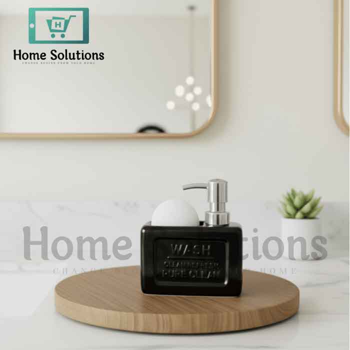 Luxury Ceramic Soap Dish & Dispenser Bathroom Set