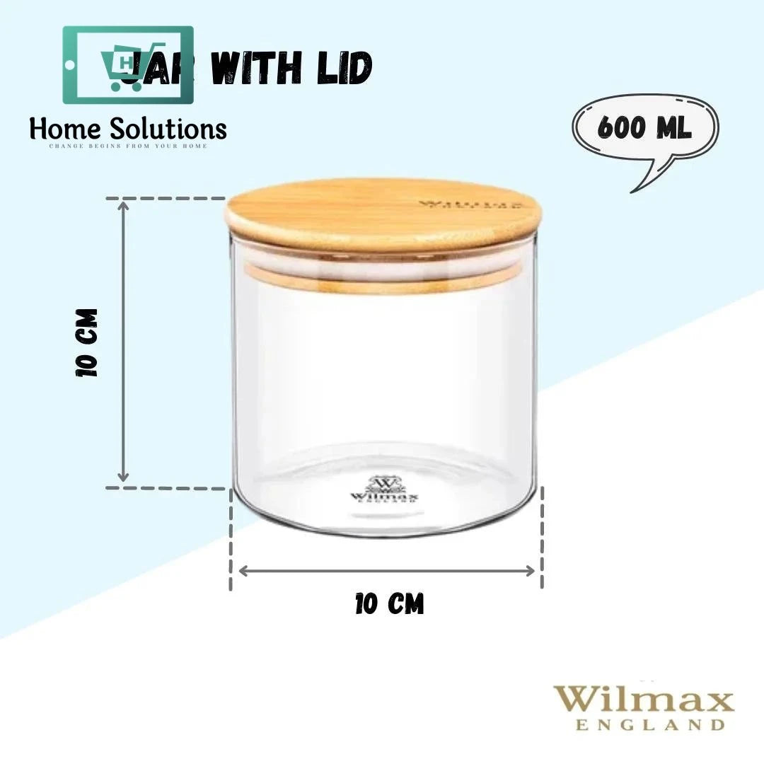 Wilmax Glass Storage Jar with Lid