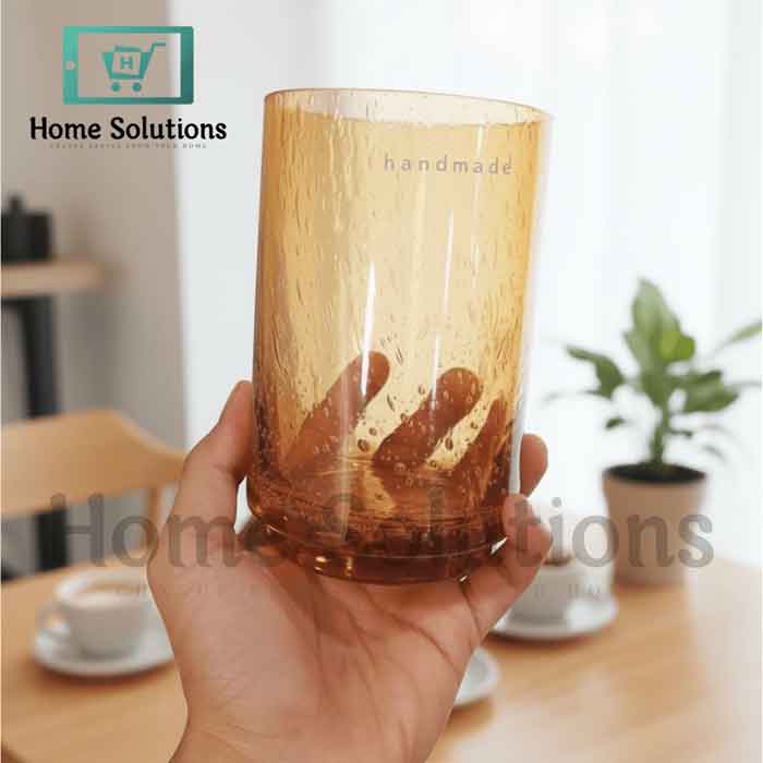 Handmade Colored Glass Set - 4 Pcs 450ml | Artisan Drinkware