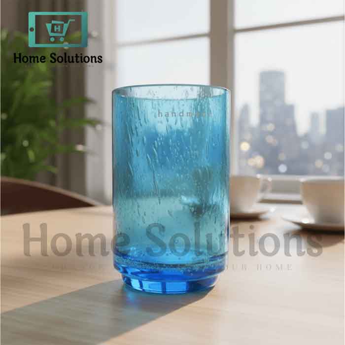 Handmade Colored Glass Set - 4 Pcs 450ml | Artisan Drinkware