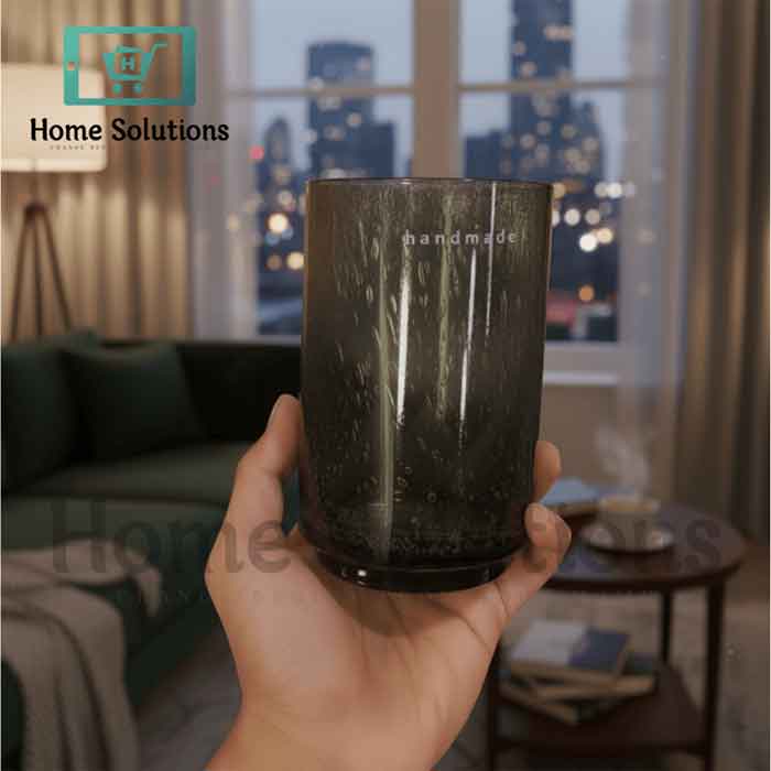 Handmade Colored Glass Set - 4 Pcs 450ml | Artisan Drinkware