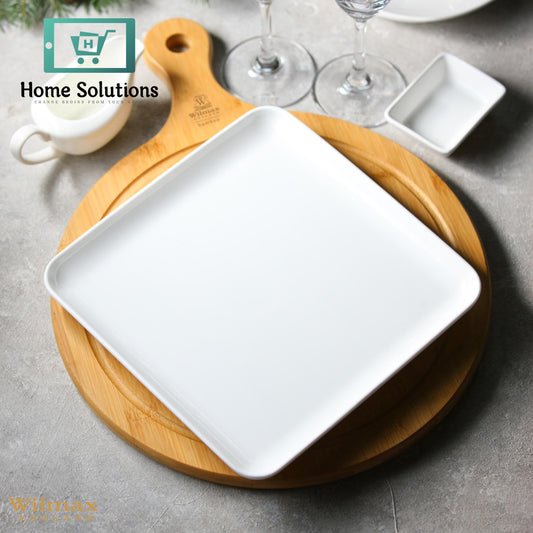 Wilmax England 8.5 X 8.5 Inch Square Porcelain Presentation Dish