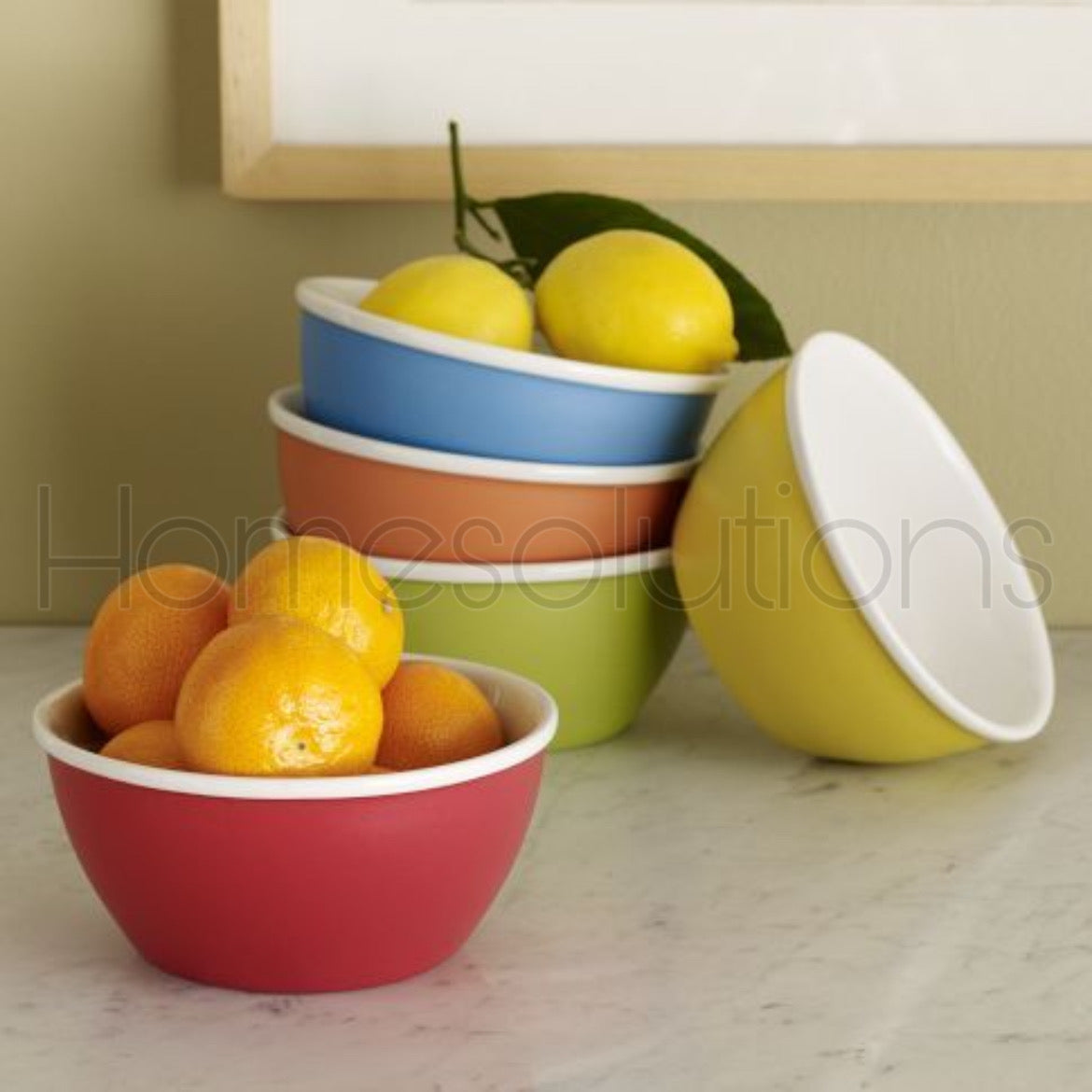 LIFVER Colorful Cereal/Soup Bowls Set of 6 - 700ml