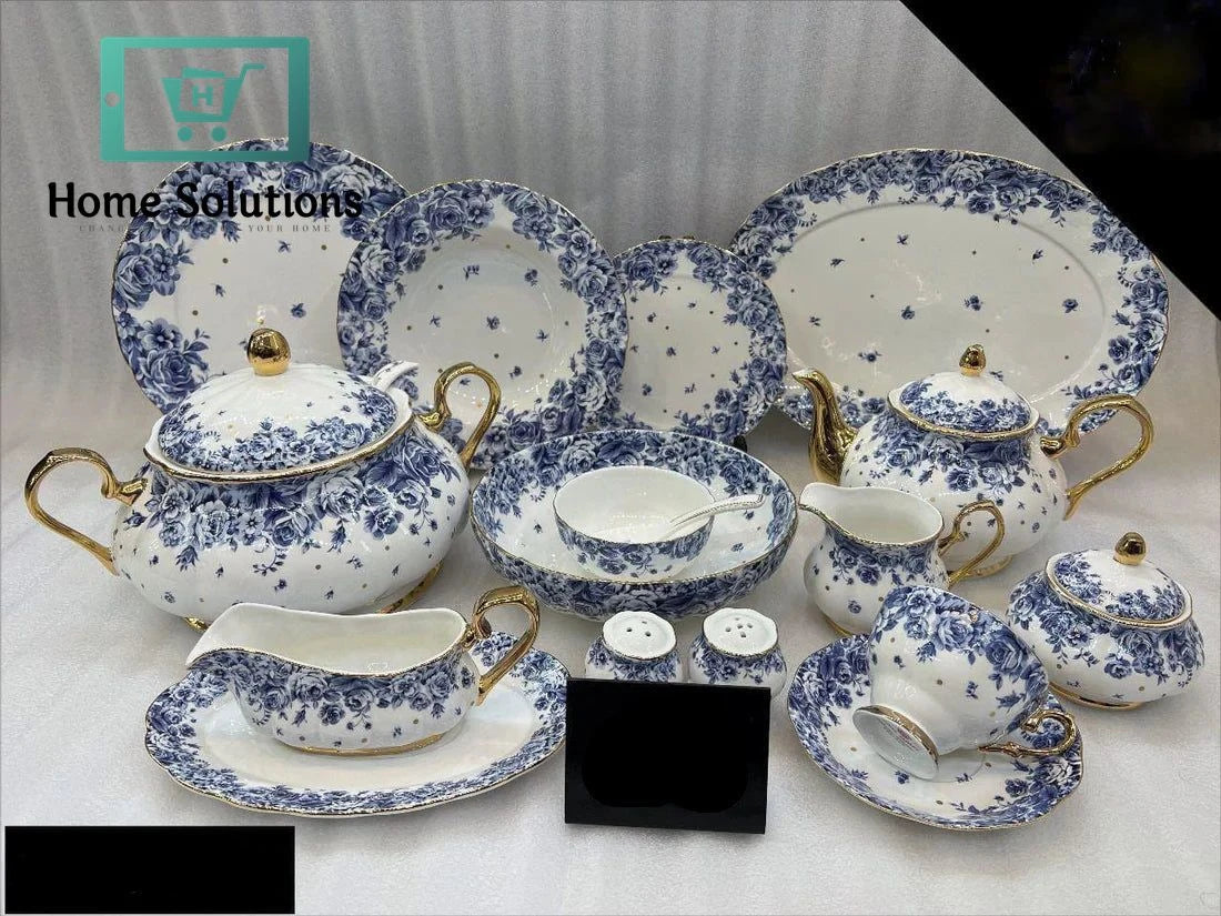 Royal Albert Dinner Set for 8 Person – 75 PCS