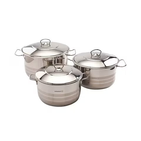 Korkmaz A1888 Mega Plus 6 pcs. Cookware Set