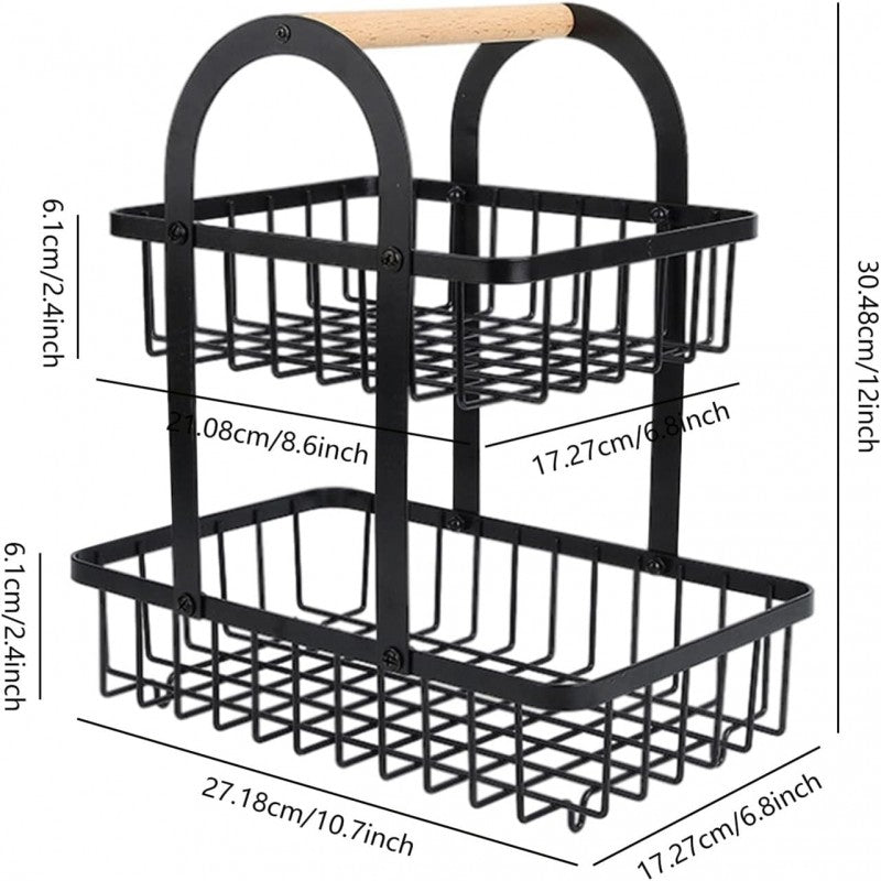 2-Tier Kitchen Countertop Fruit Rack