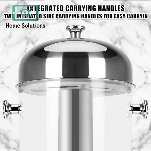Double Juice Dispenser – Acrylic & Stainless Steel Beverage Server for Parties & Events