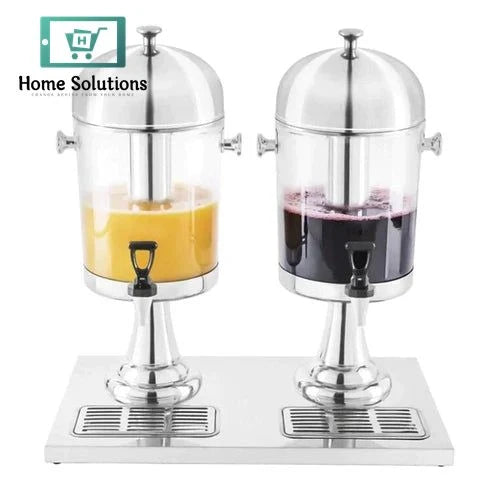 Double Juice Dispenser – Acrylic & Stainless Steel Beverage Server for Parties & Events
