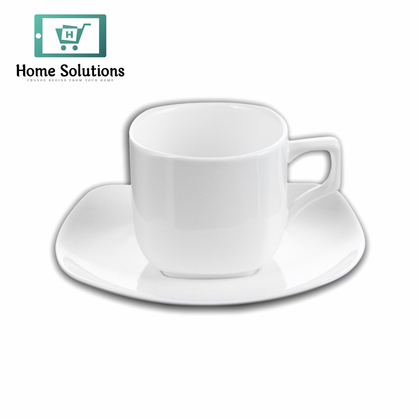 Wilmax England Fine Porcelain Tea Cup & Saucer Set – 200 ml