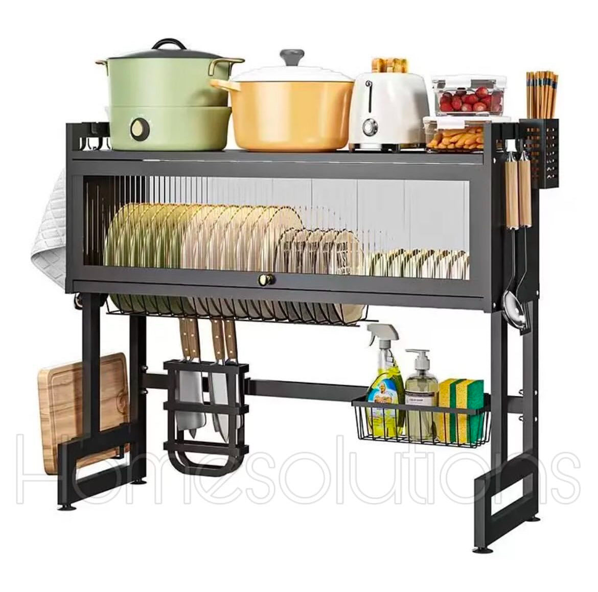 Rust Proof Over Sink Kitchen Organizer with Shelf Option - 85 cm