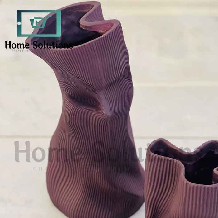 Purple Textured Modern Decorative Vase – Elegant Accent