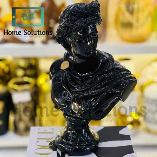 Luxury Black David Bust – Premium Artistic Decor