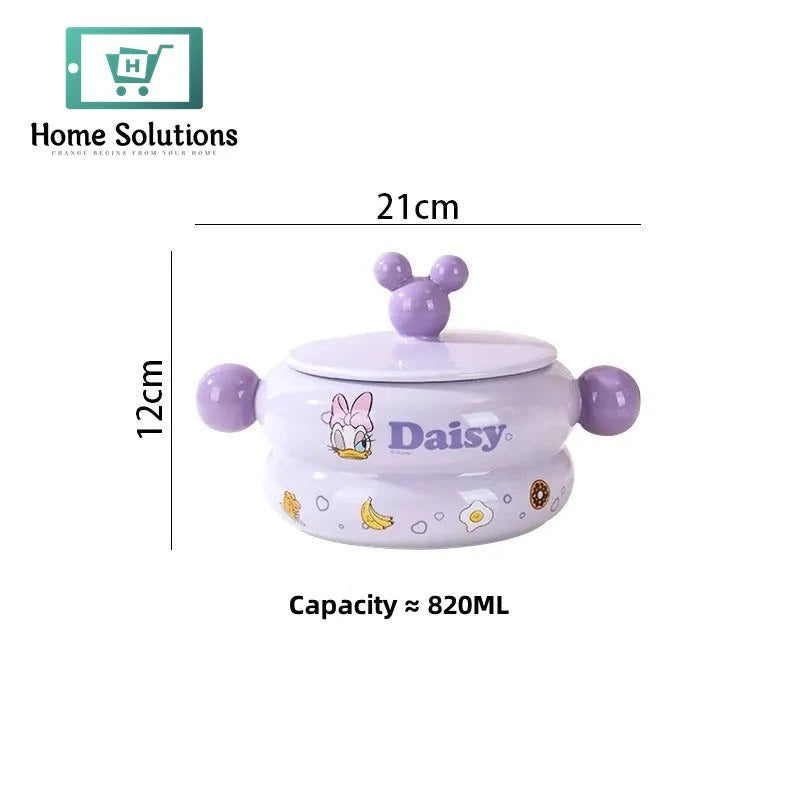 DISNEY Mickey & Friends Porcelain Soup Pot - 820ml