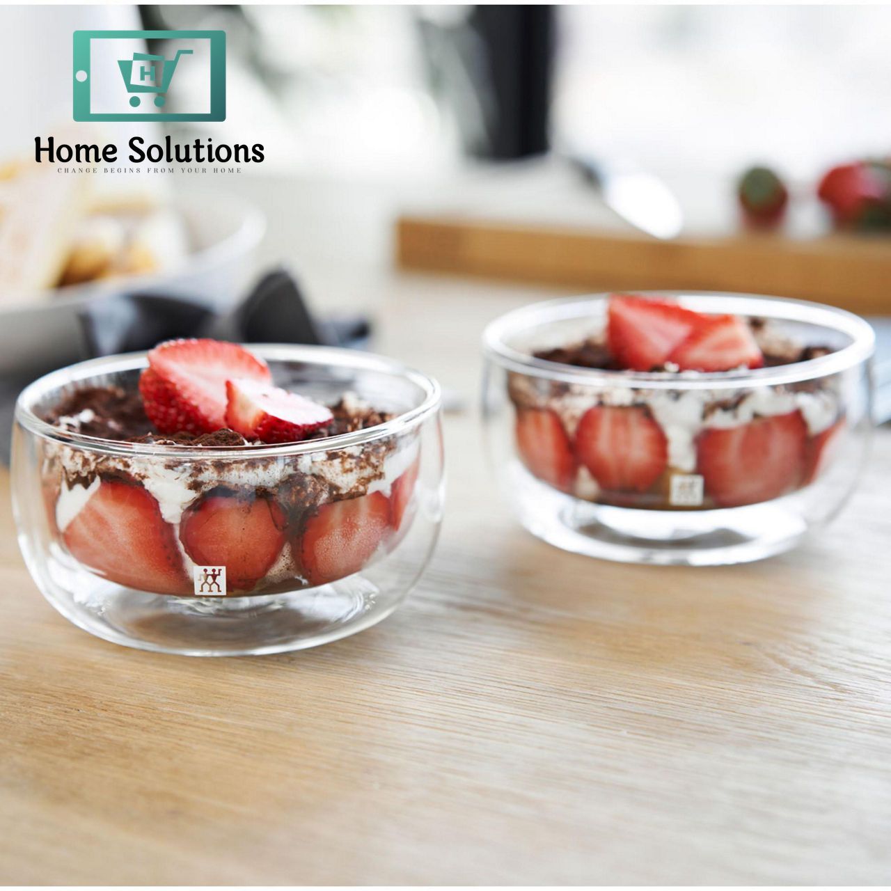 Double Wall Insulated Glass Bowl – 300ml & 500ml