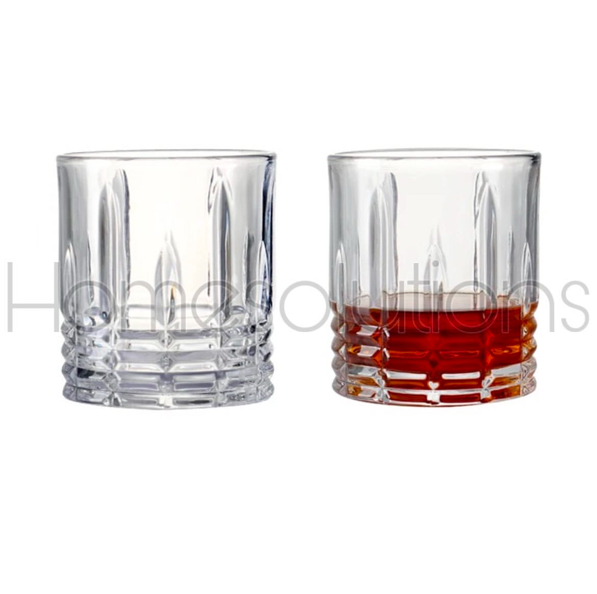 Crystal Cut Elegant Basic Glass Set of 6