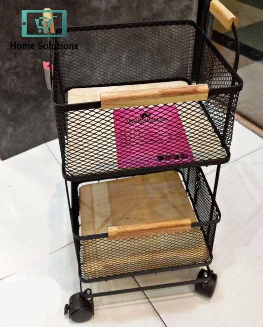 Smart 2-Tier Full Heavy Onion Basket – Sturdy Metal Storage Rack for Kitchen Use