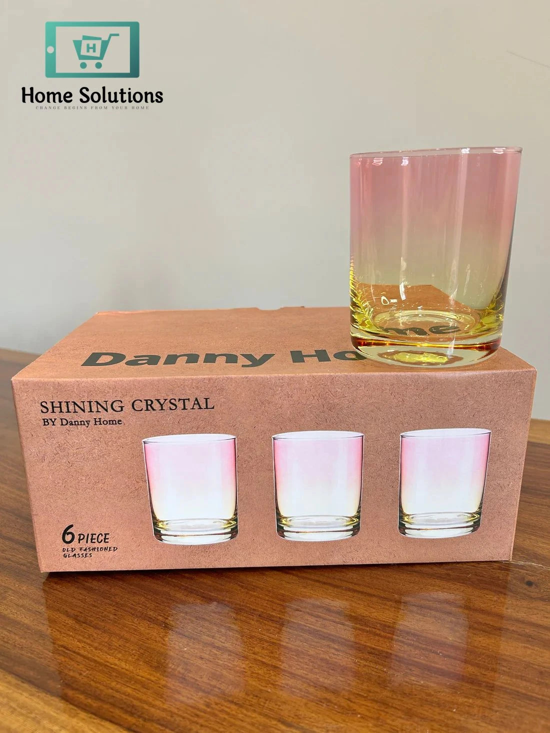 Danny Home Prestige Shining Crystal Glass Set 6Pcs (410ml)