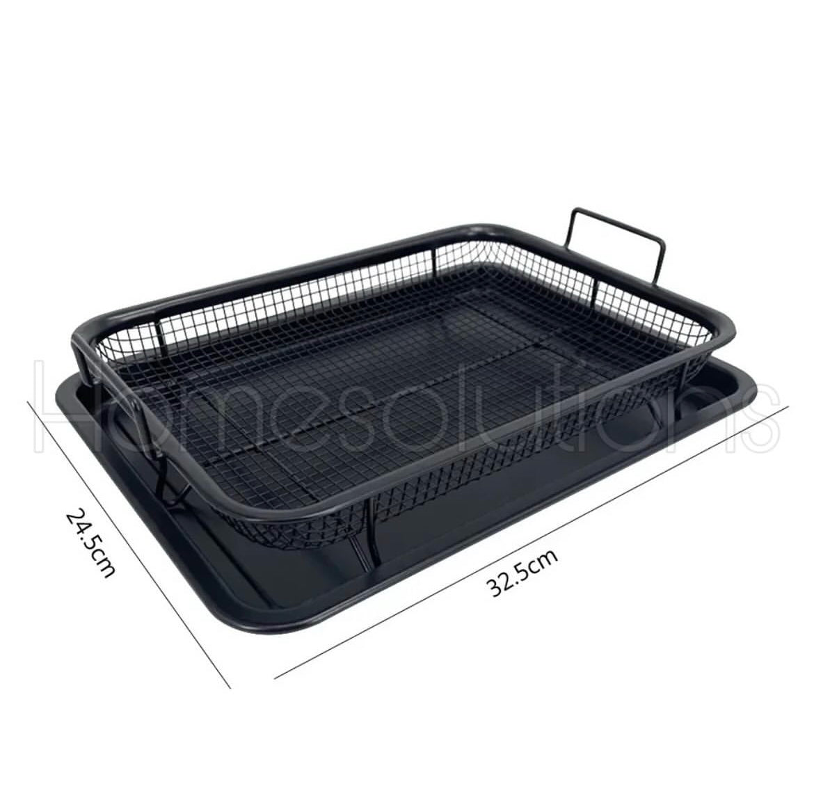 Rectangular Black Crisper Tray