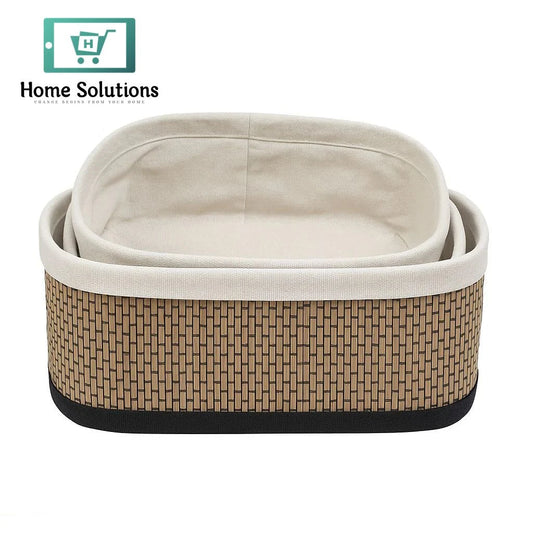 Eco-Friendly Bamboo Basket Set – Multipurpose Storage & Serving