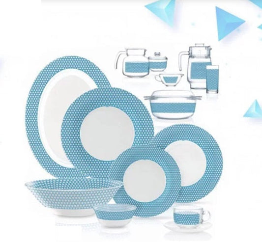 Luminarc Maroc Blue Glass Dinner Set