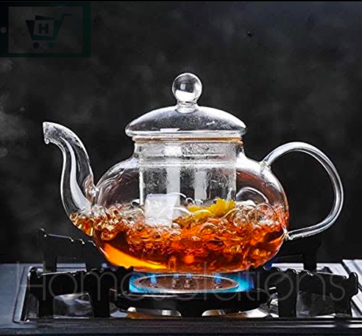 WILMAX Fire Proof Glass Kettle with Glass Infuser