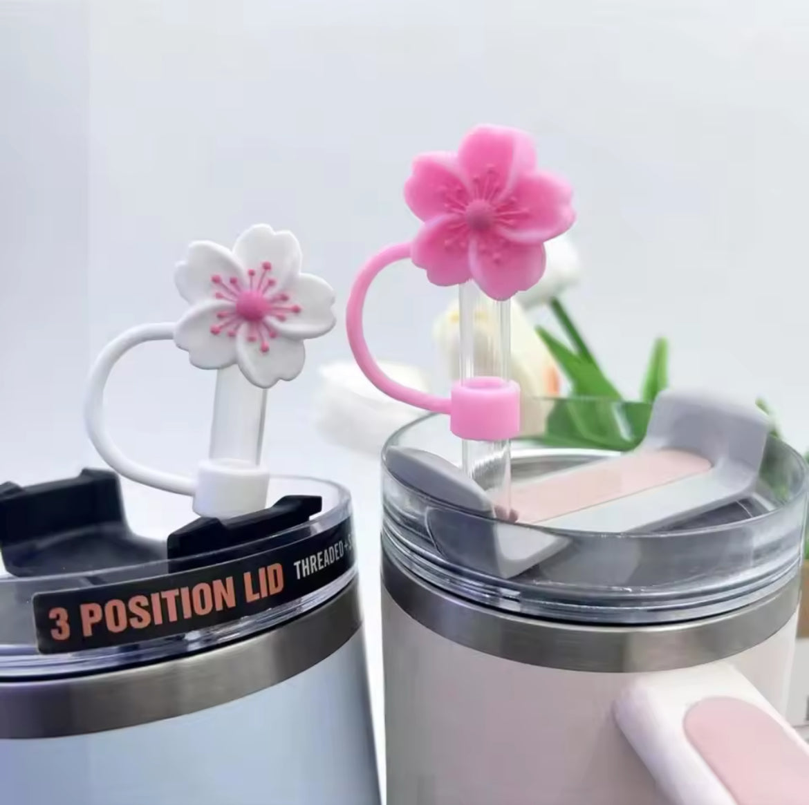 Flower Shape Silicone Straw Stopper