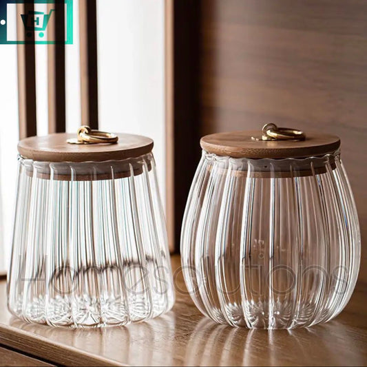 Heritage Glass Jar with Bamboo Lid