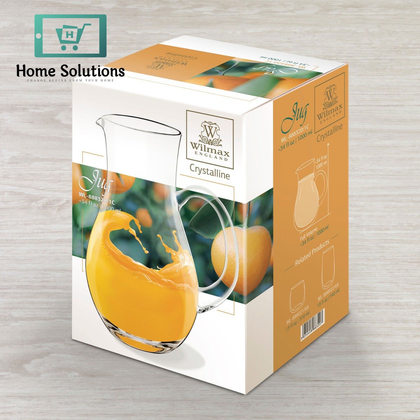 Wilmax England Glass Jug - 1000ml