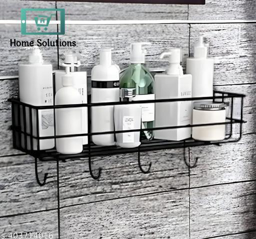Rectangle Metal Stand with Hooks | Stylish Storage Rack
