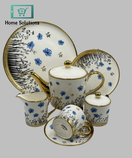 Premium Porcelain Tea Set –| 24-Piece