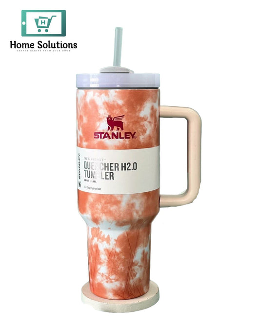 Stanley 40oz Printed Tumbler with Handle | Orange Edition