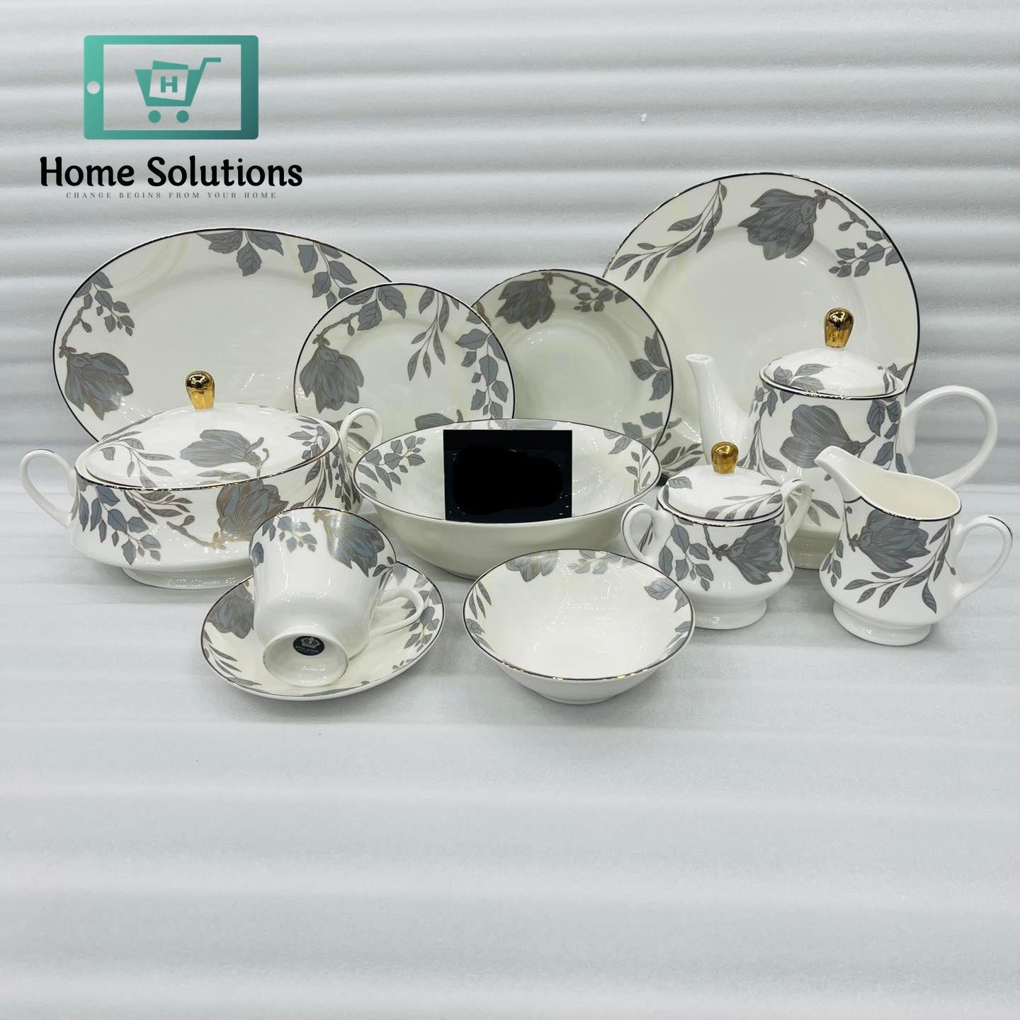 61-Piece Dinner Set – Elegant Tableware for 8 Persons