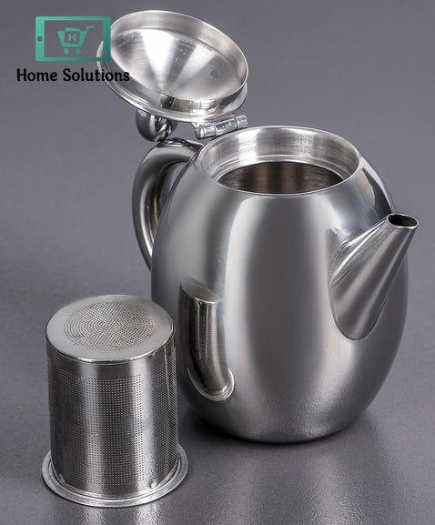 Wilmax England Double Wall Glass Tea Pot 1200ml – Elegant Borosilicate Design