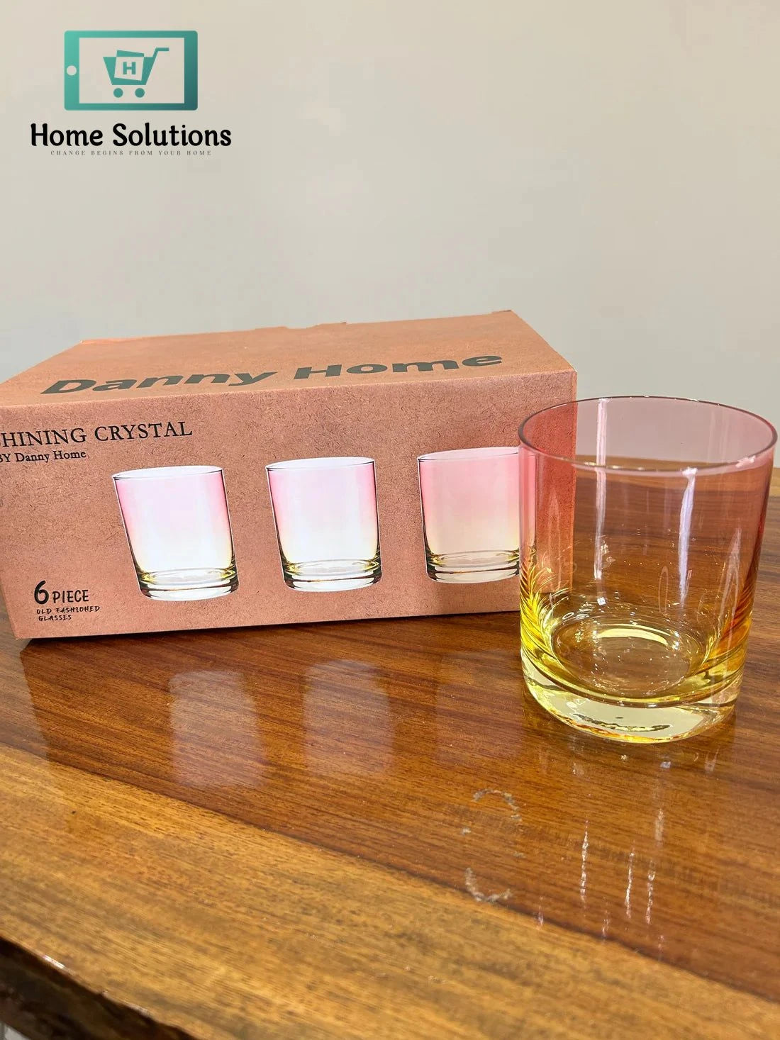 Danny Home Prestige Shining Crystal Glass Set 6Pcs (410ml)