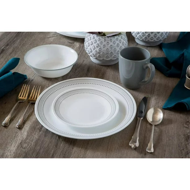 Corelle Mystic Grey 16 Piece Dinnerware Set